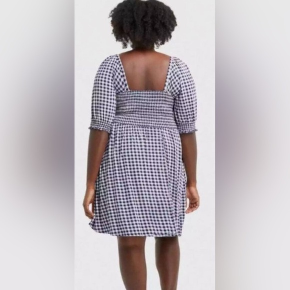Draper James Blue & White Gingham Dress - Size Large - Picture 2 of 6